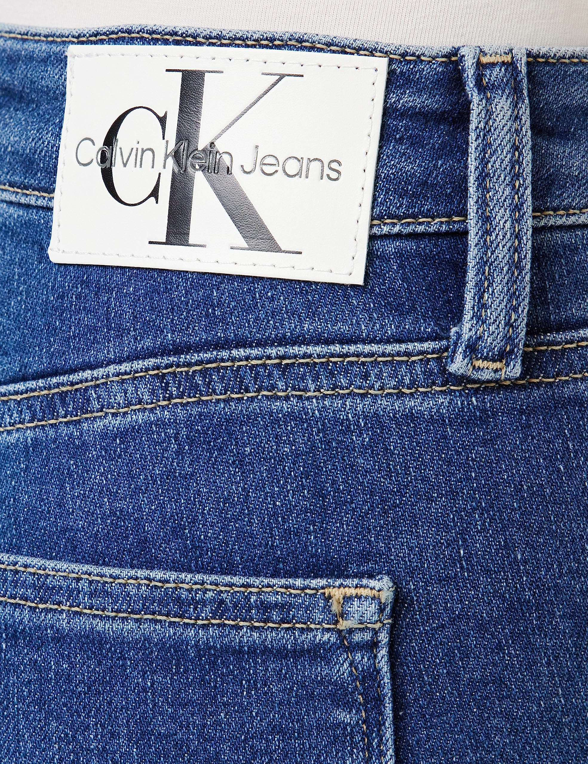 Calvin Klein Women's High Rise Skinny Fit Jeans, Blue (Denim Medium), 24W/34L