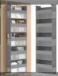 SONGMICS Over the Door Organiser, 5-Tier Fabric Storage, Dove Grey