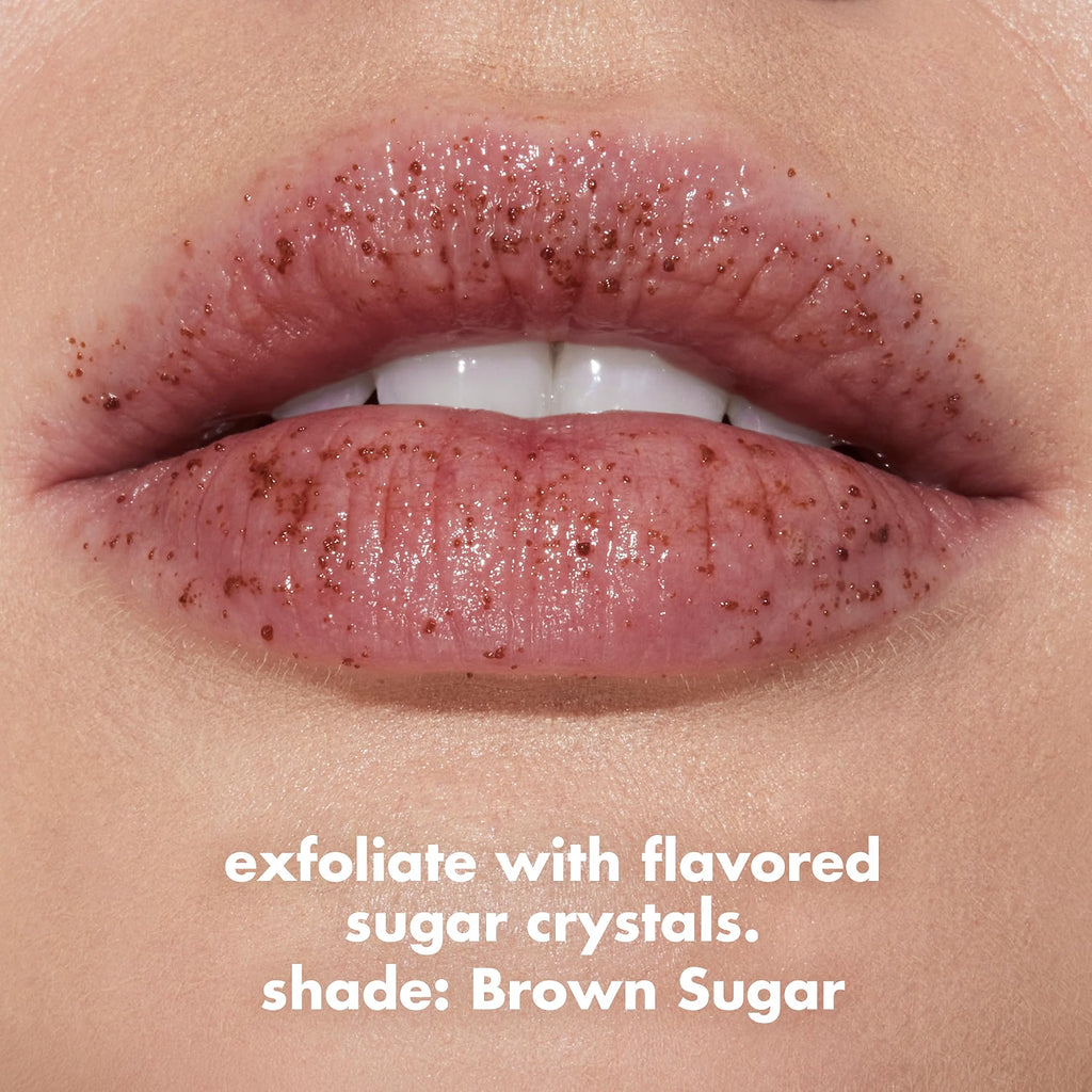 e.l.f. Lip Exfoliator, Moisturising Scented Lip Scrub For Exfoliating and Smoothing Lips, Infused With Jojoba Oil, Vegan and Cruelty-free, Brown Sugar