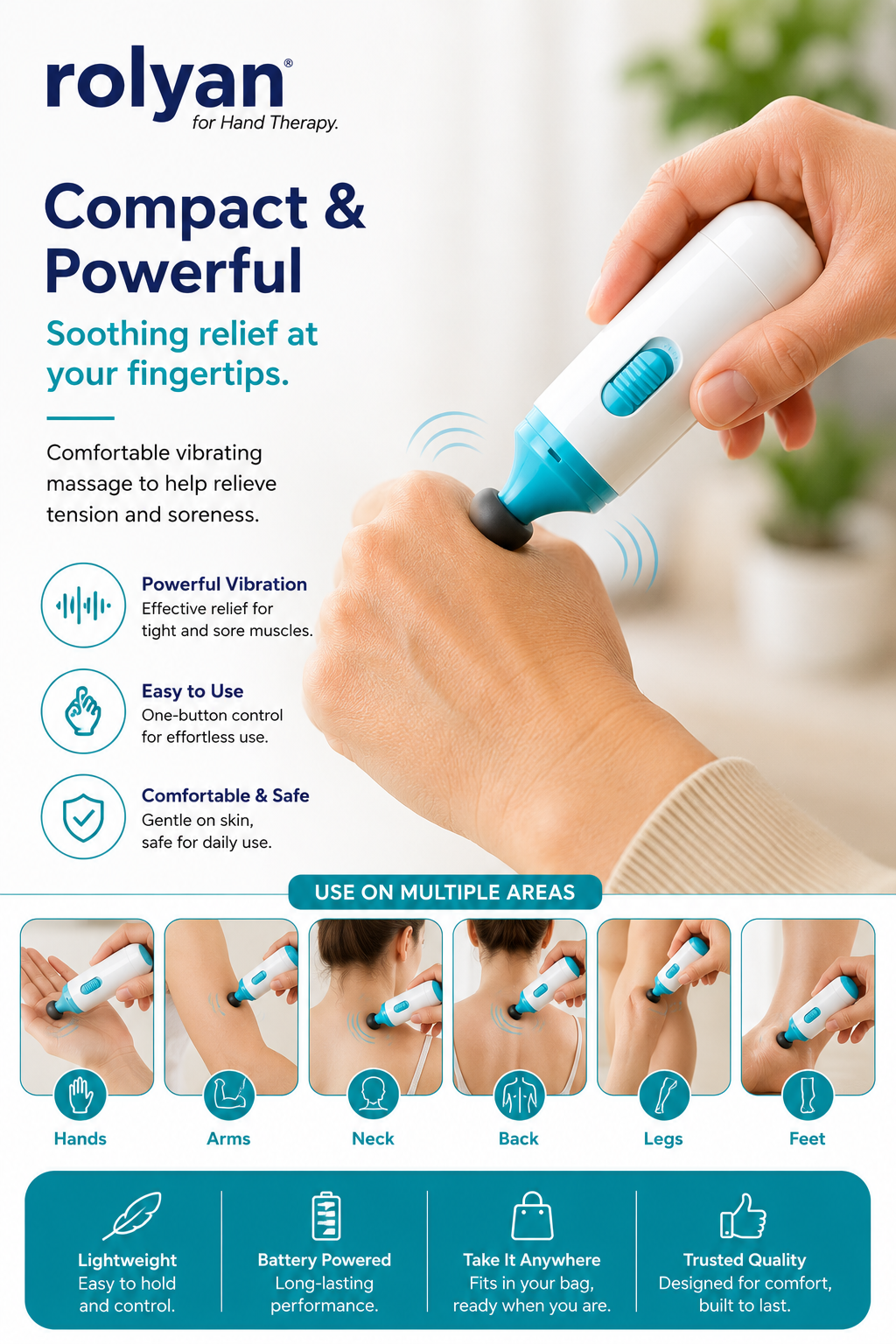 RelaxEase Mini Tissue Massager