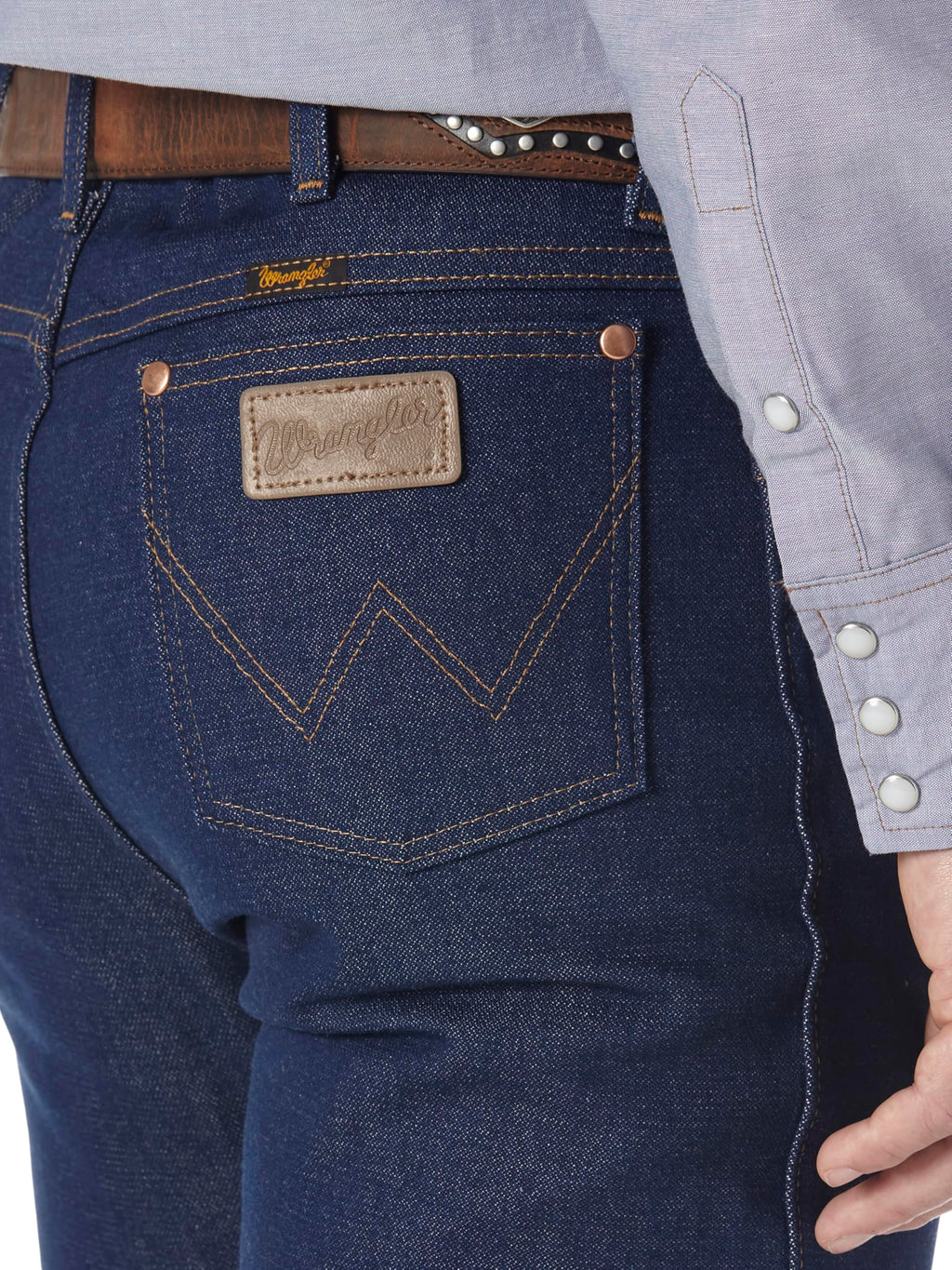 Wrangler Men's Cowboy Cut Slim Fit Jean Jeans, Rigid Indigo, 29W / 36L