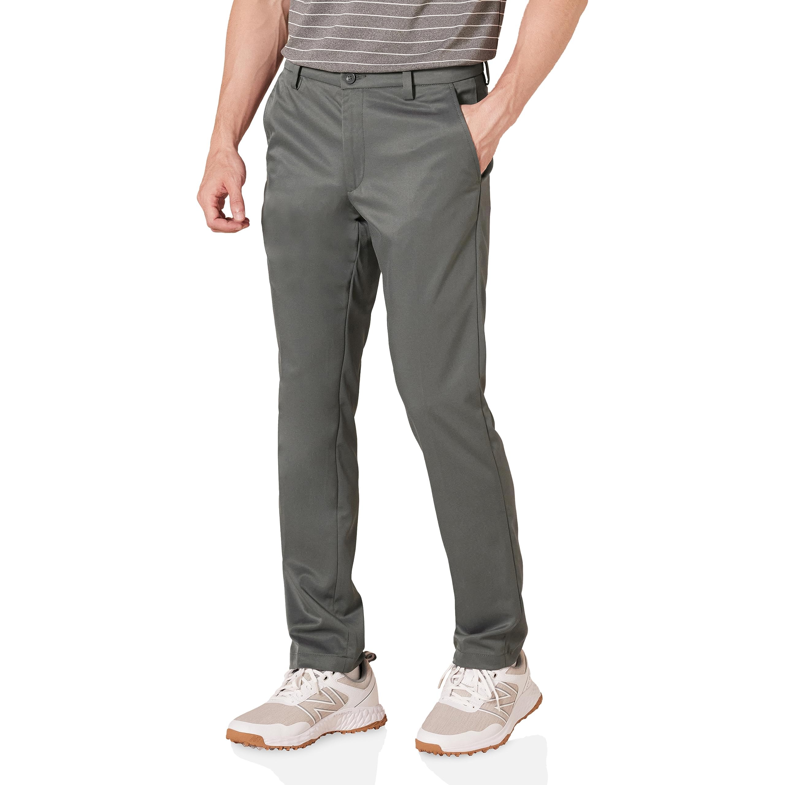 Men's Essentials Slim-Fit Stretch Golf Pant, Grey, 31W x 29L