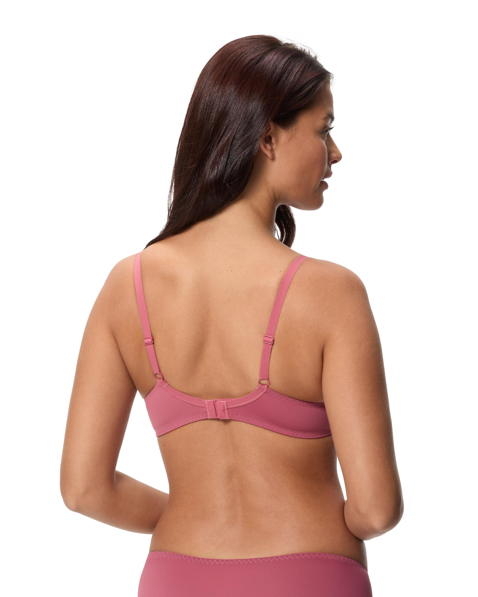Playtex Bra Woman Essential Elegance Embroidery Underwire Bra x1, Pink, 38DD