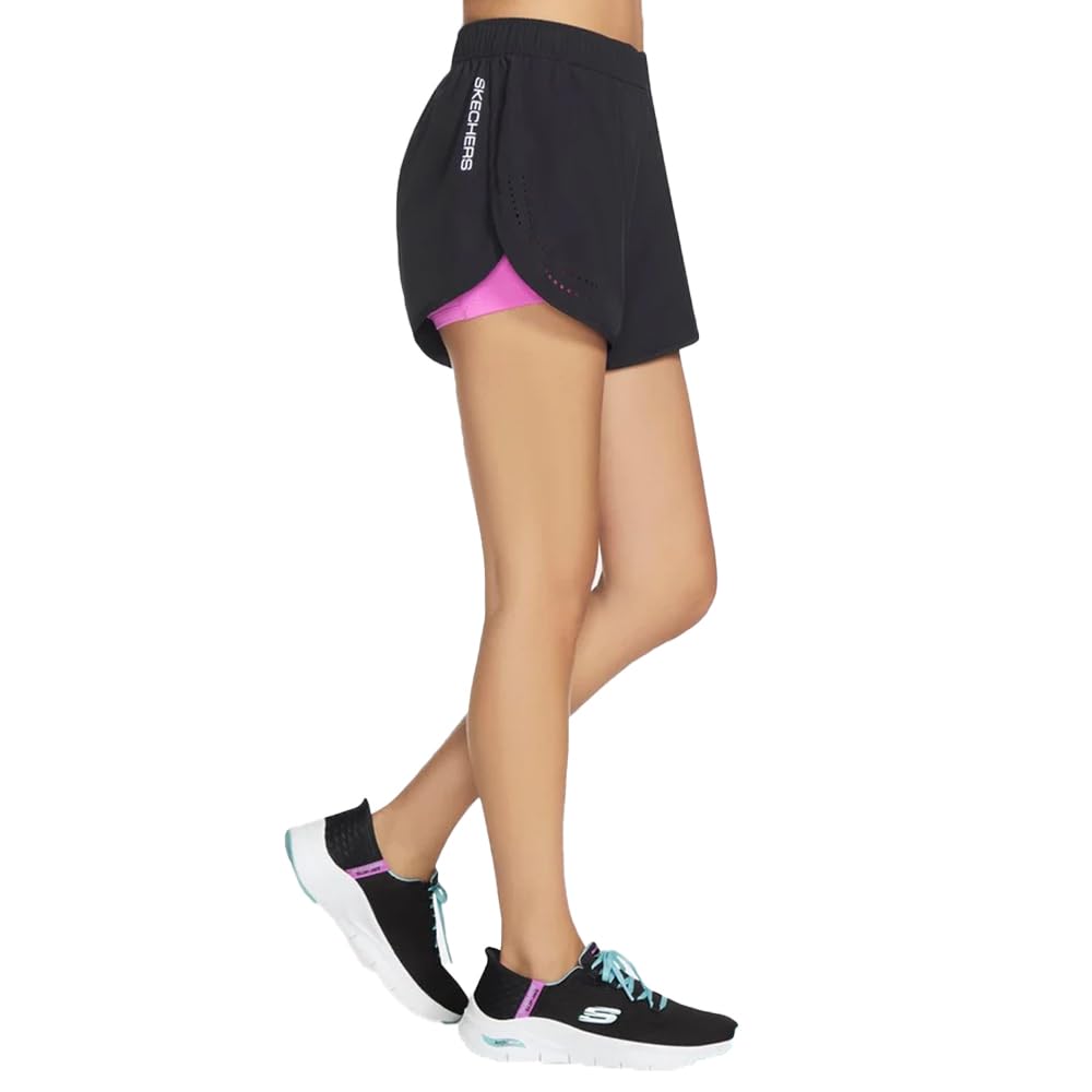 Skechers Women's Performance 3" Hybrid Short Black XL